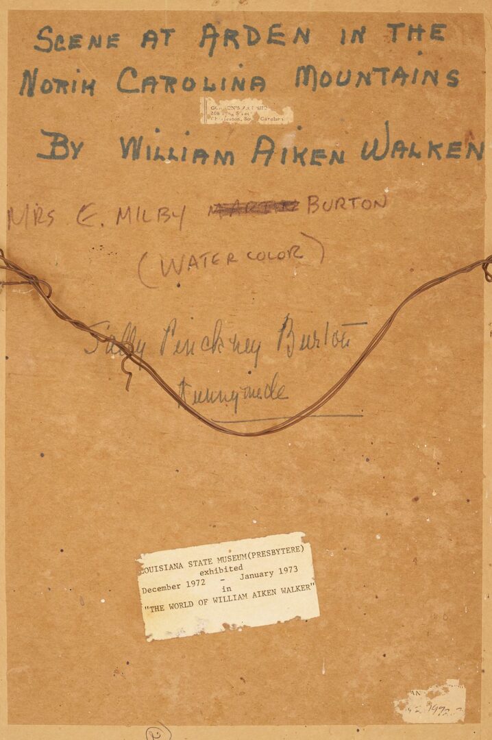 Lot 162: Exhibited William Aiken Walker W/C, Cabin at Arden NC