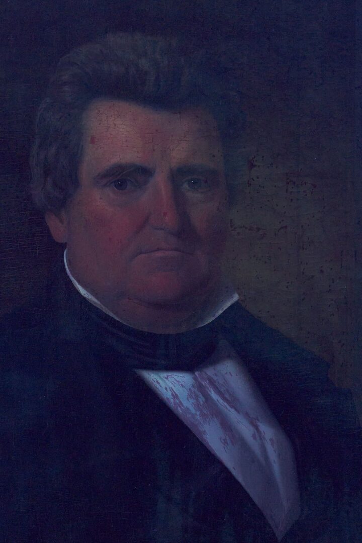 Lot 182: Samuel Shaver, O/C Portrait of Dr. Hugh Kelso Walker, TN