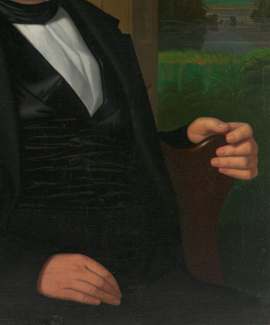 Lot 182: Samuel Shaver, O/C Portrait of Dr. Hugh Kelso Walker, TN