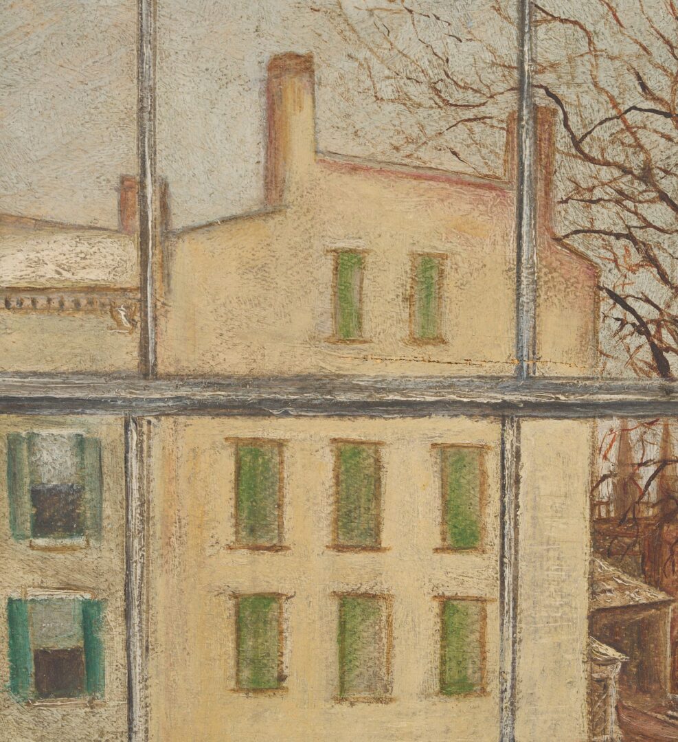 Lot 184: Southern Cityscape View of Federal House, Late 19th C.