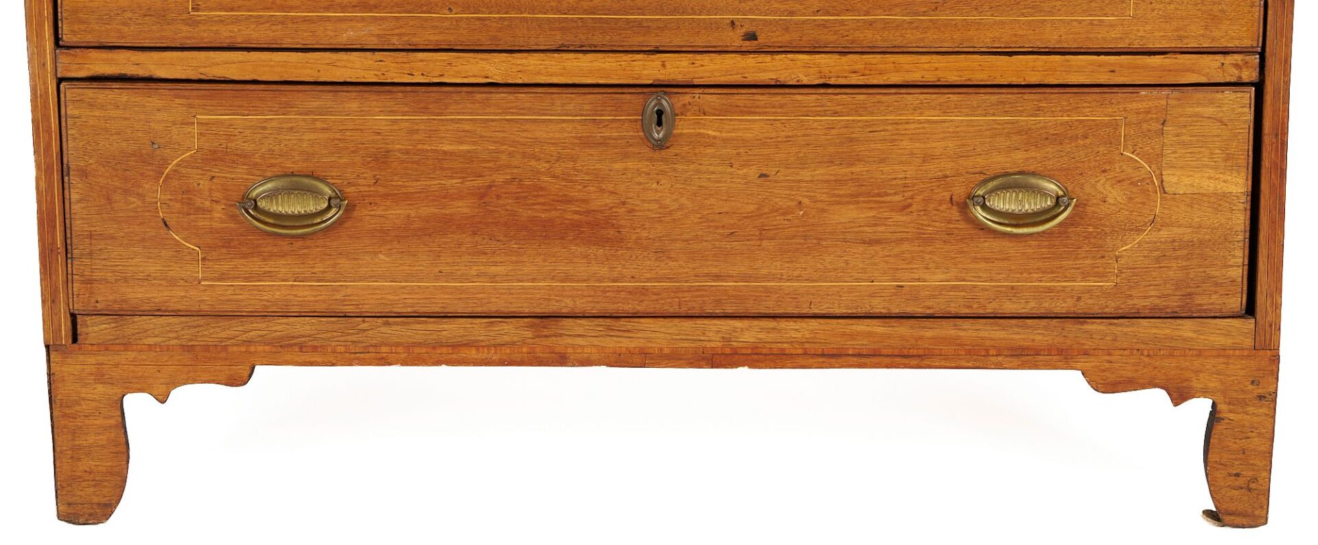 Lot 193: Southern Federal Walnut Inlaid Chest