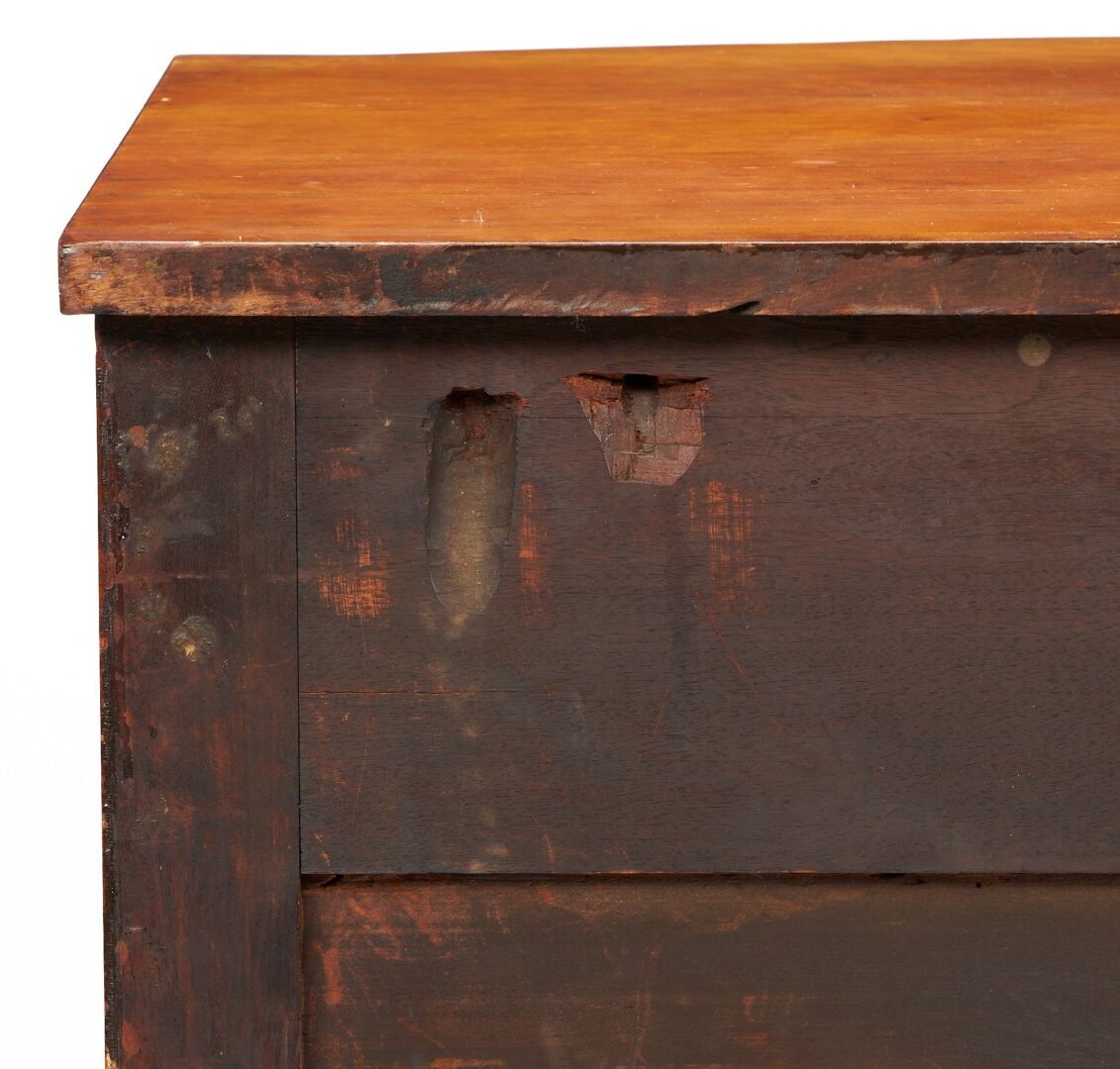 Lot 197: Southern Sheraton Cherry Bowfront Chest of Drawers