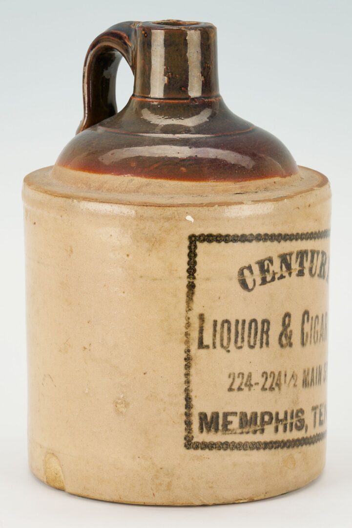 Lot 220: Memphis TN Advertising Whiskey Jug, Century Liquor & Cigar