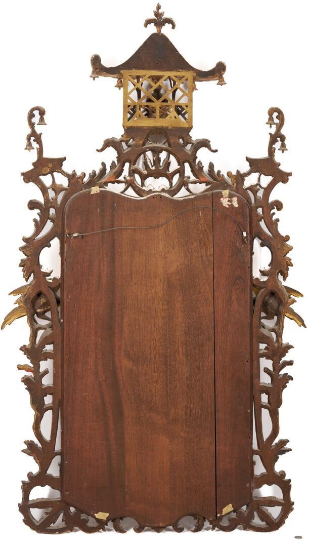 Lot 246: Chinese Chippendale Style Giltwood Mirror