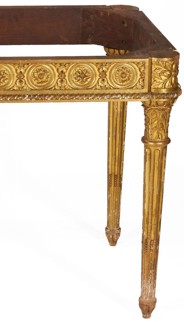 Lot 247: French Louis XVI Style Marble Top Table