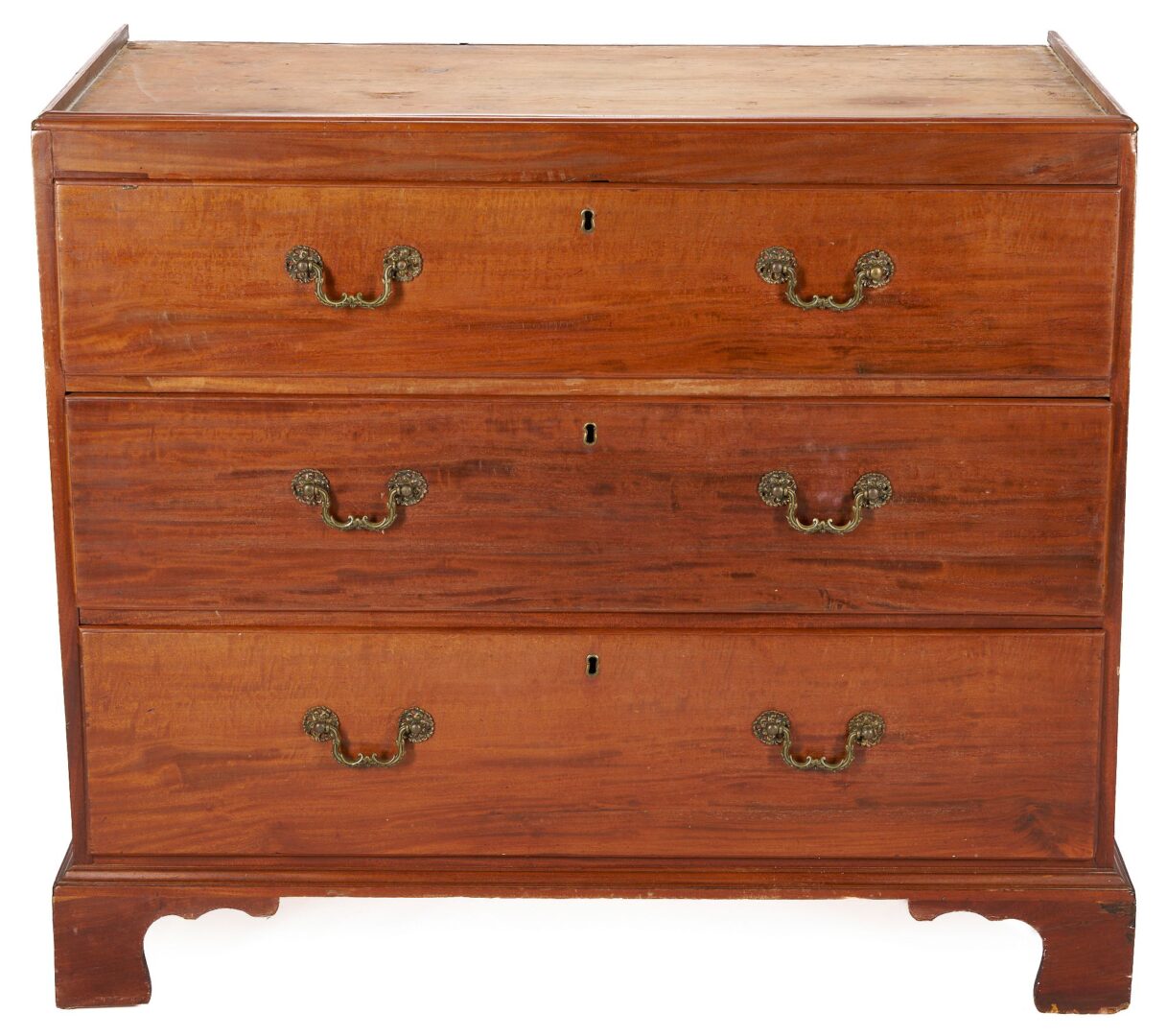 Lot 254: Diminutive English Mahogany Chest on Chest