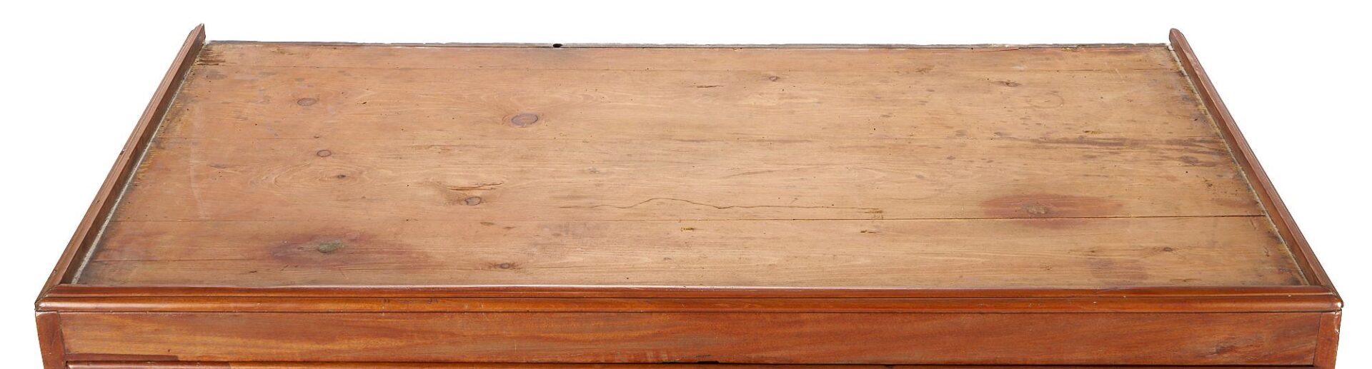 Lot 254: Diminutive English Mahogany Chest on Chest