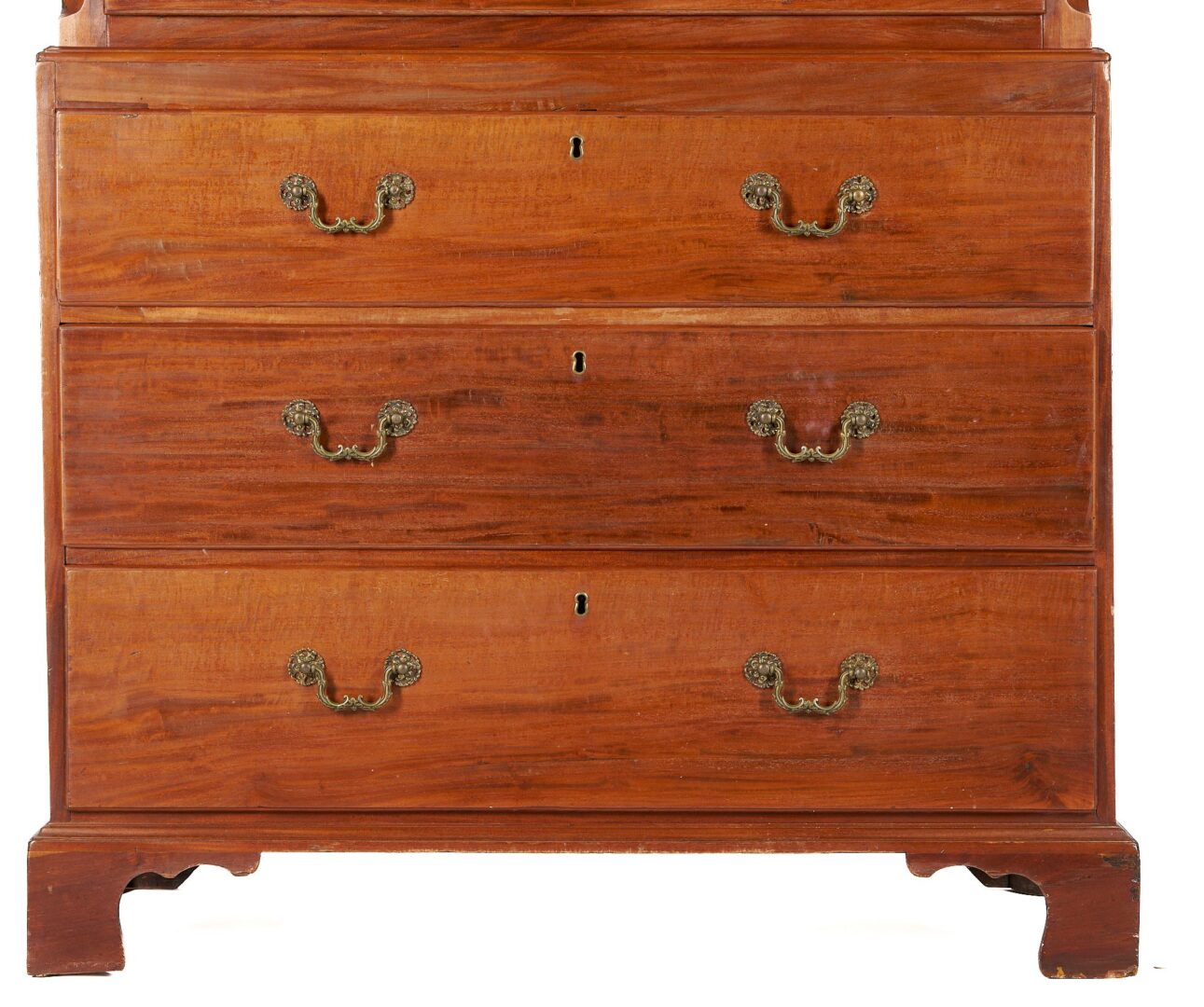 Lot 254: Diminutive English Mahogany Chest on Chest