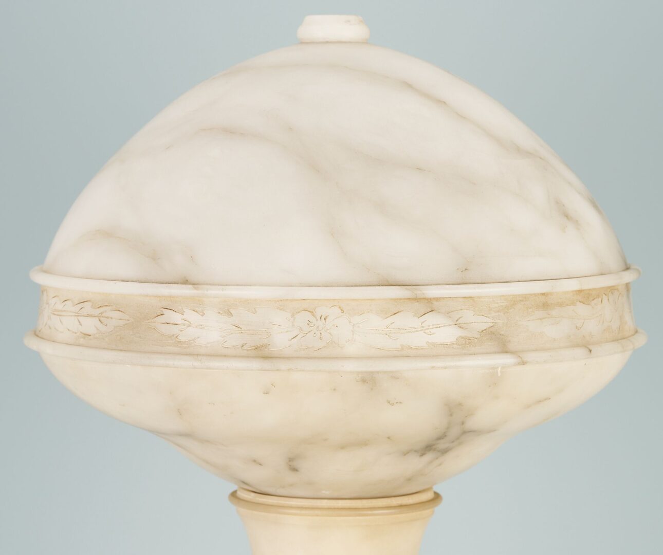 Lot 263: Alabaster Greek Sphinx Figural Lamp