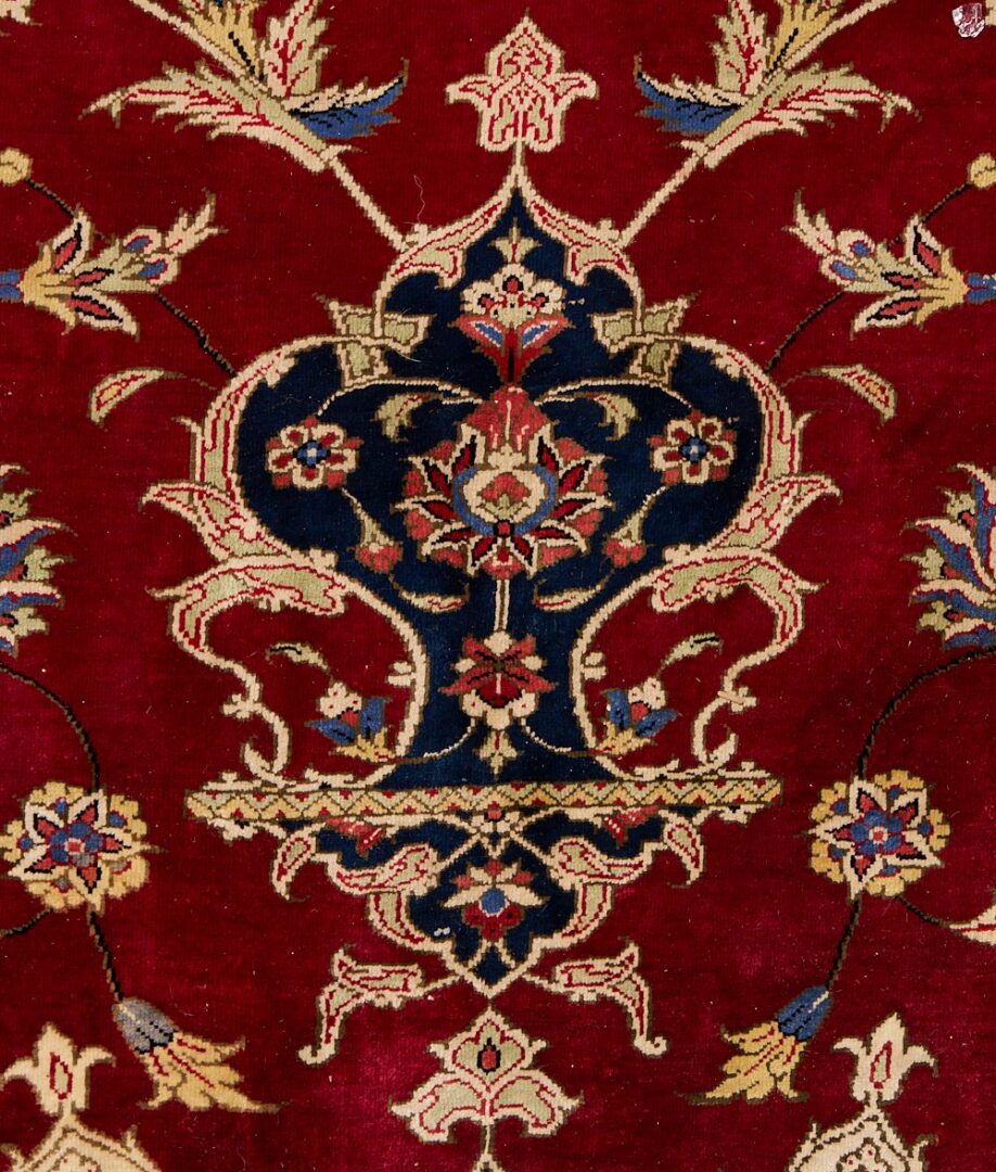 Lot 266: Persian Square Silk on Silk Qume Rug