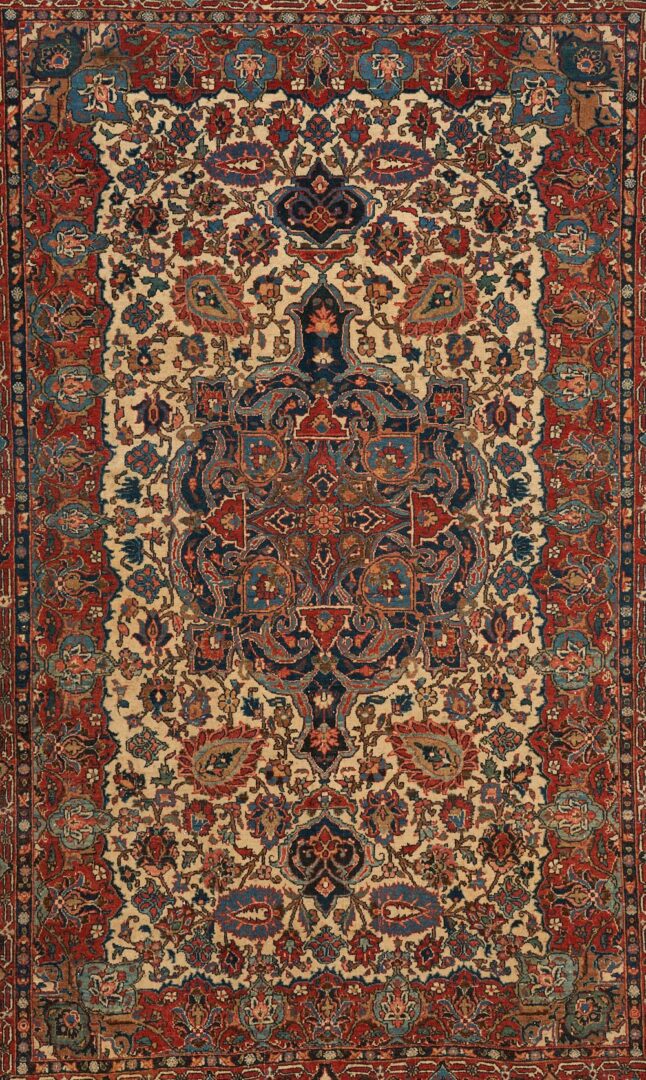 Lot 267: Antique Tabriz Persian Carpet, 6'Â 7" x 4'Â 4"