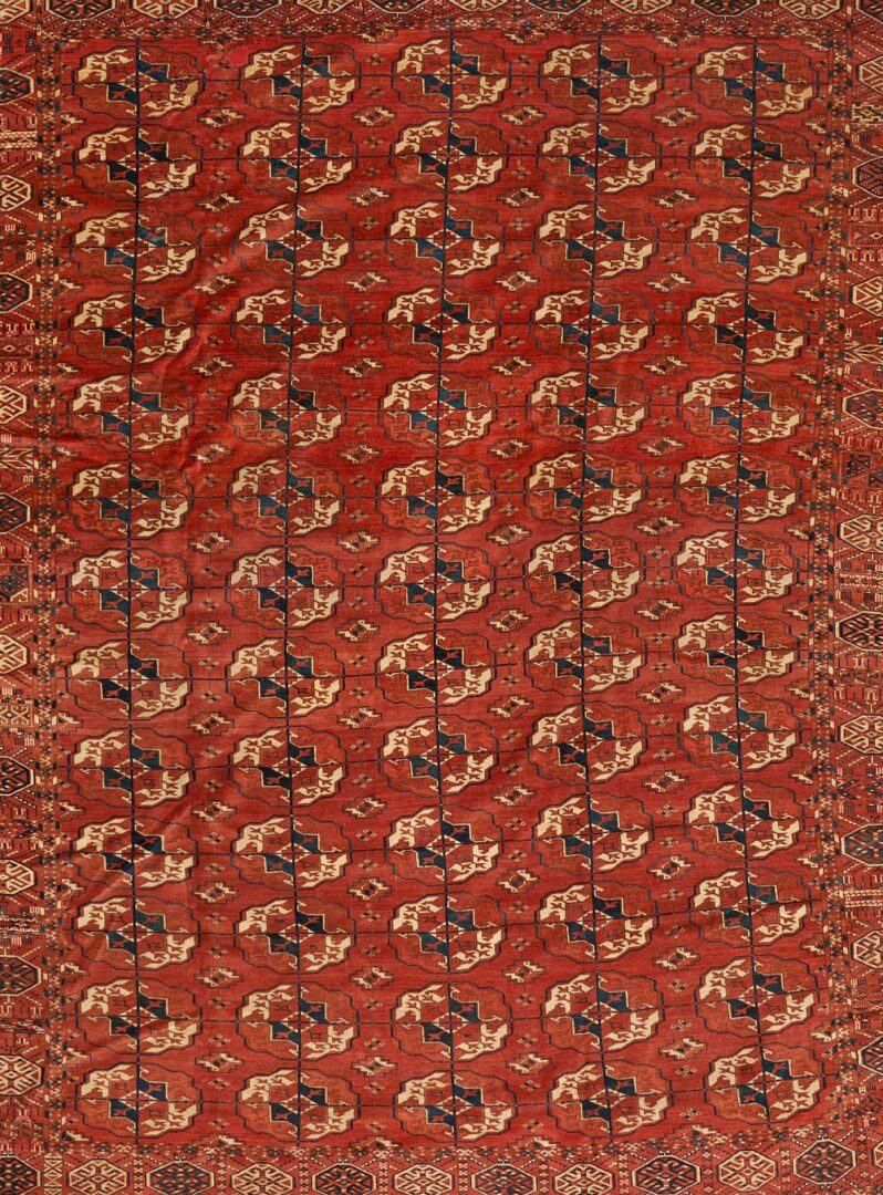Lot 274: Antique Tekke Turkoman Main Carpet, 10' x 8'