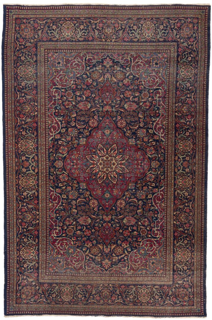 Lot 281: Antique Persian Tabriz Medallion Carpet or Rug
