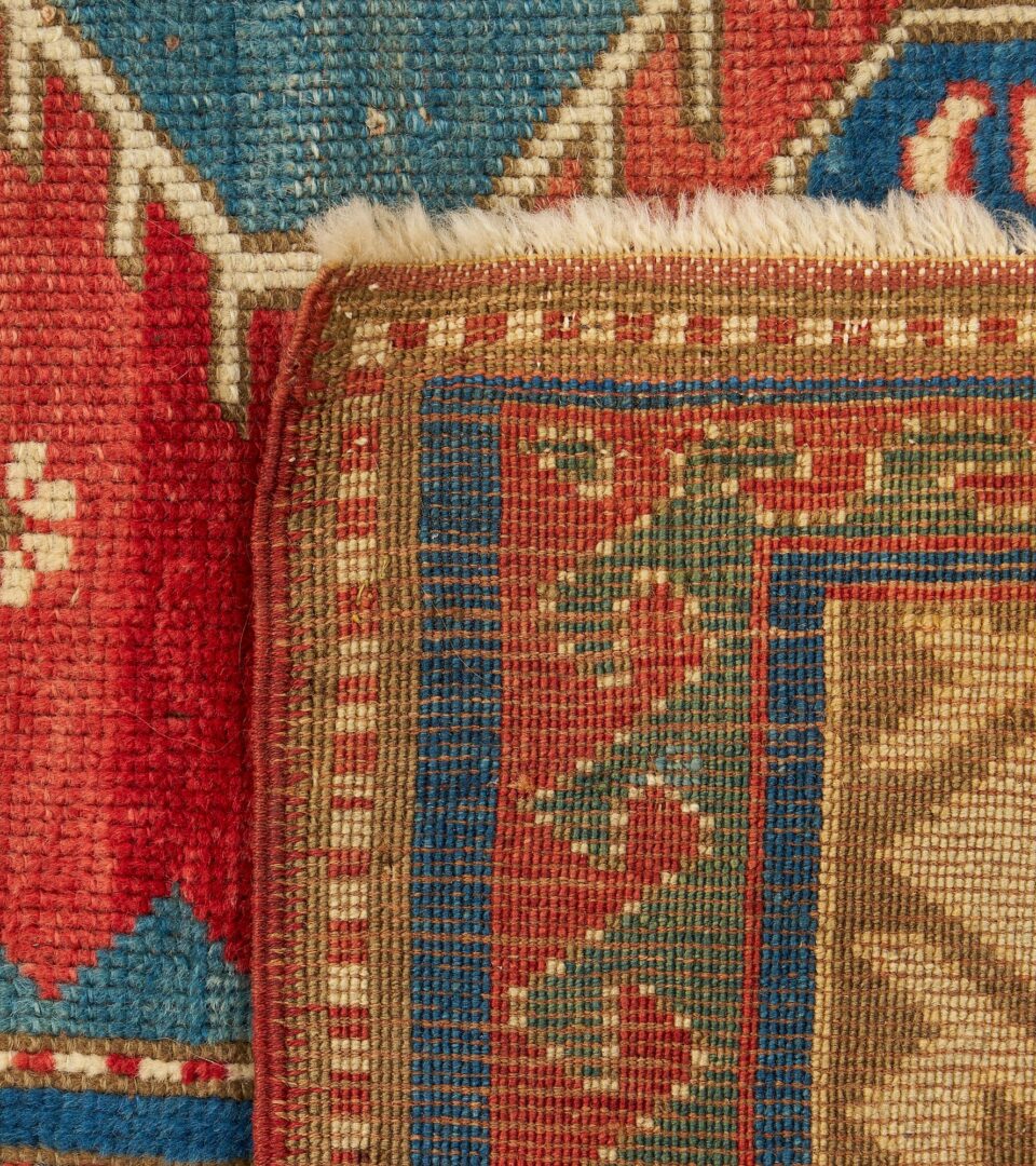 Lot 282: Antique Caucasian Kazak Rug, 4' 5" x 3' 9"