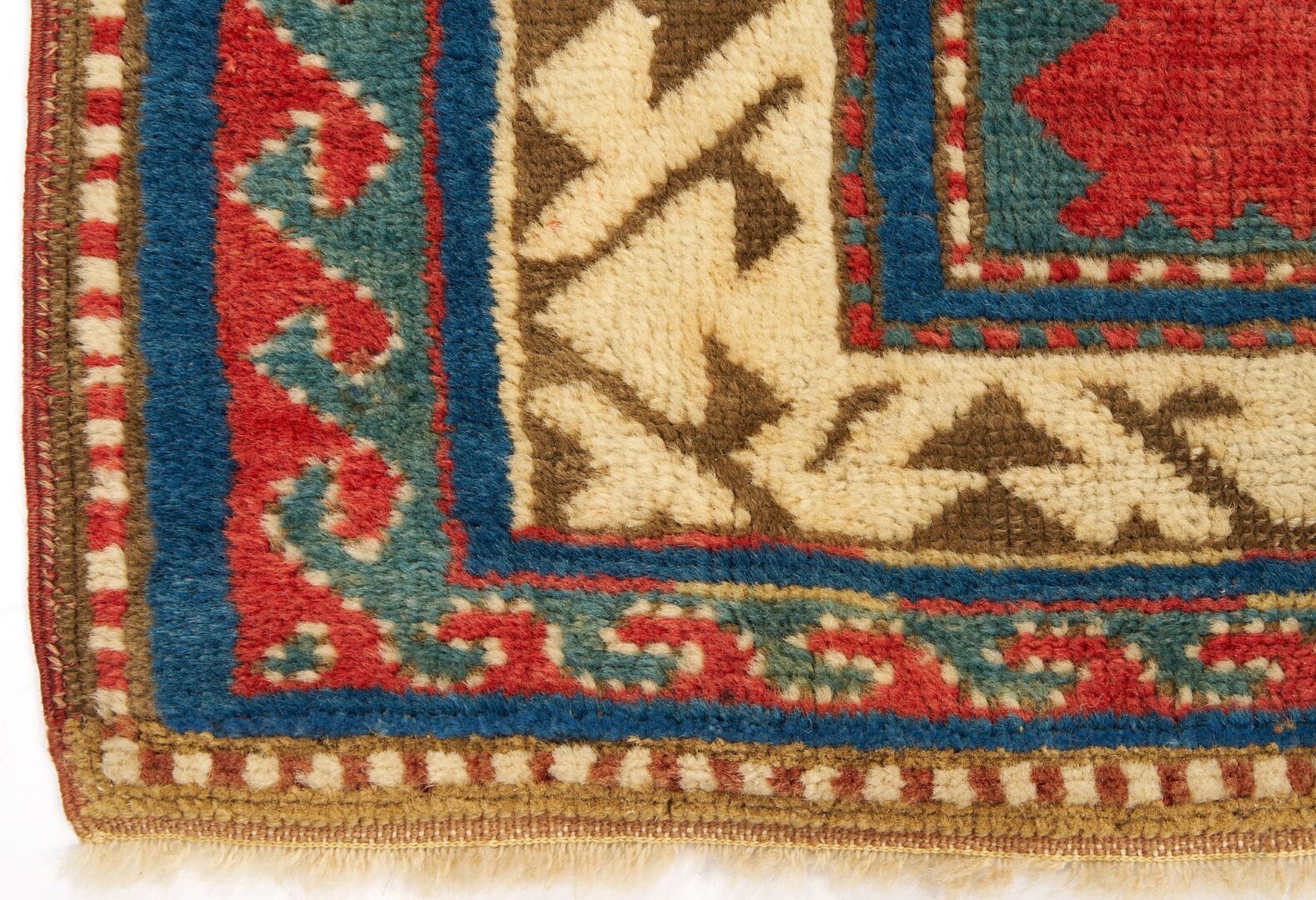 Lot 282: Antique Caucasian Kazak Rug, 4' 5" x 3' 9"