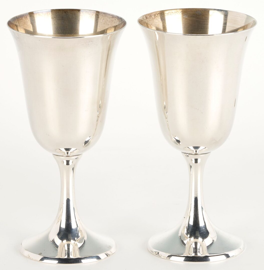 Lot 298: 12 Sterling Goblets, Manchester Silver Co.