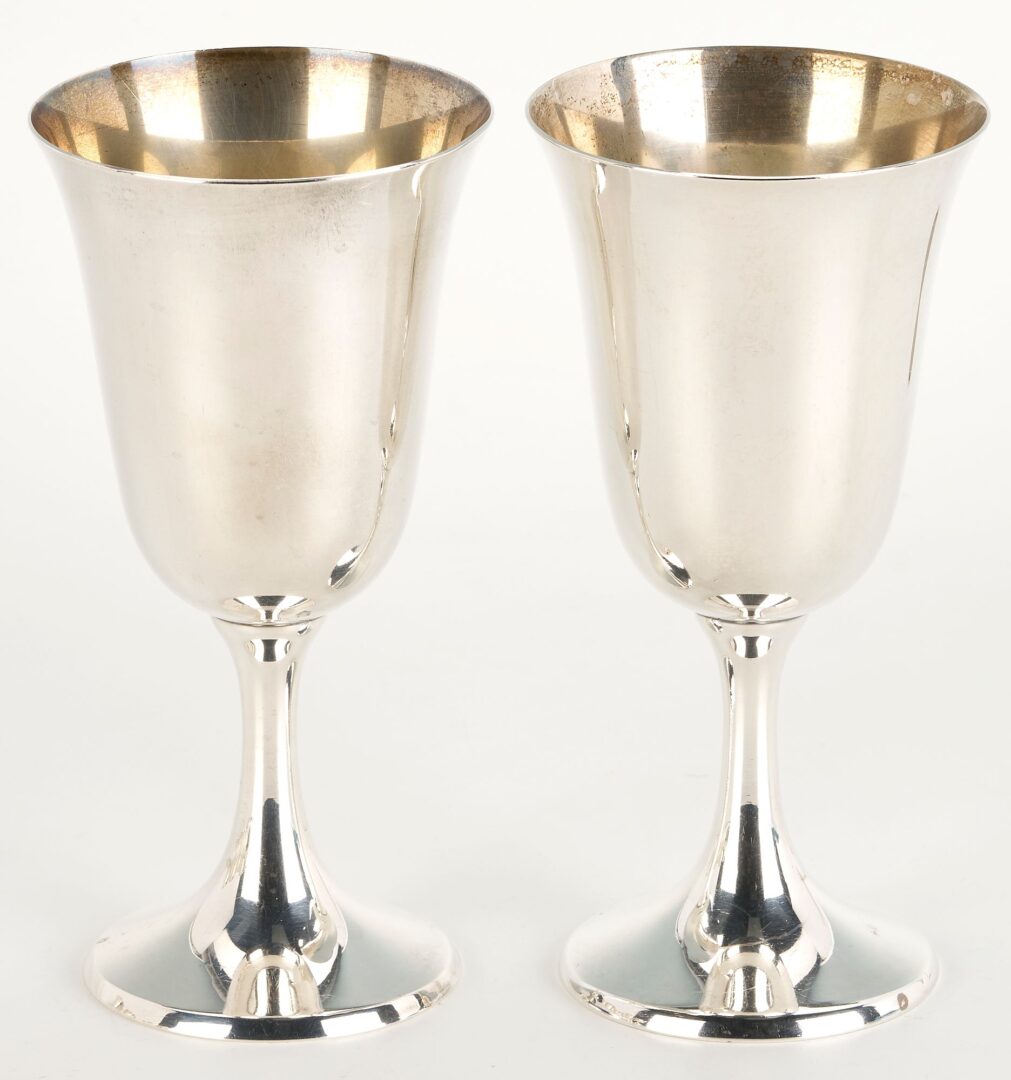 Lot 298: 12 Sterling Goblets, Manchester Silver Co.