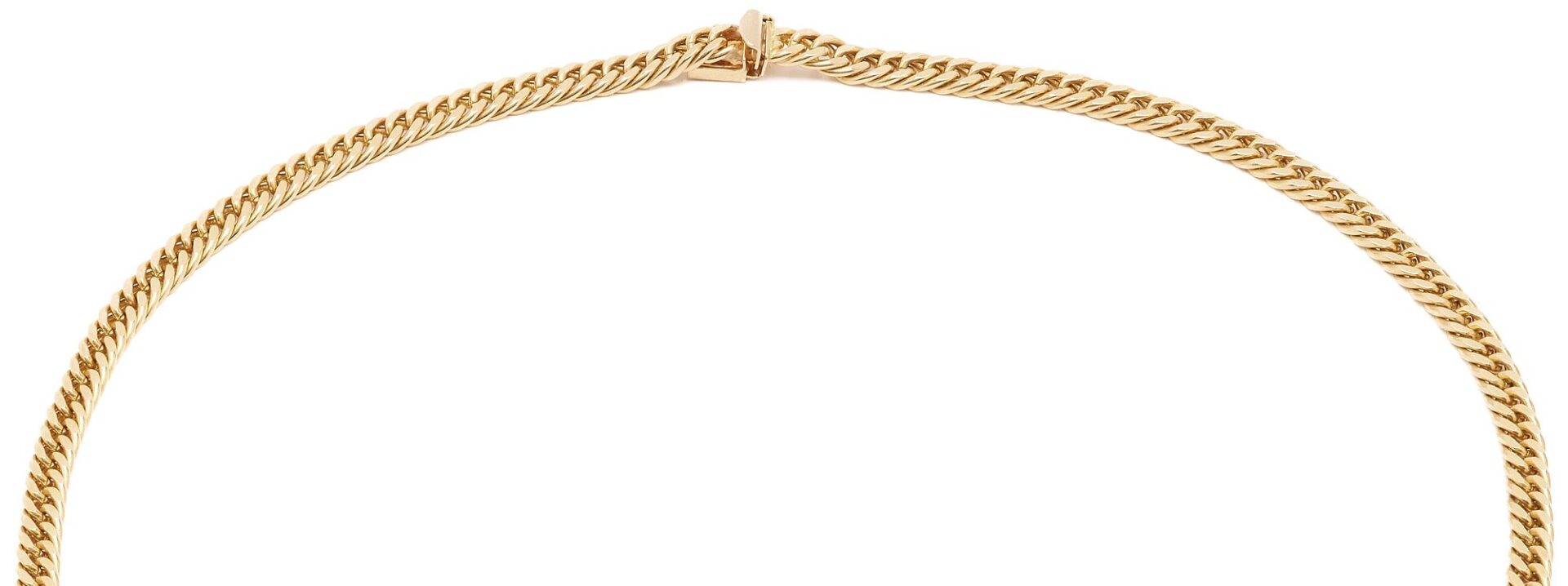 Lot 311: Men's 14K Gold & Diamond Necklace