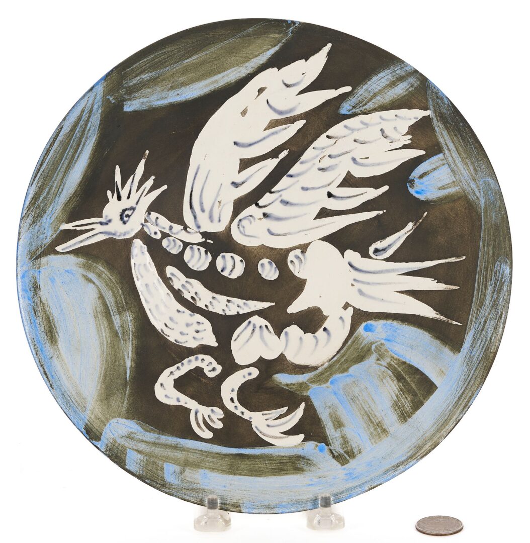 Lot 330: Picasso Madoura Plate, Oiseau