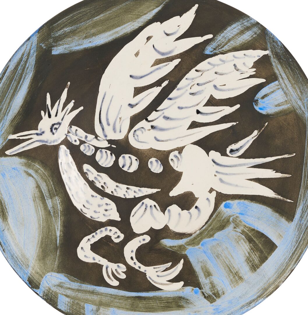 Lot 330: Picasso Madoura Plate, Oiseau