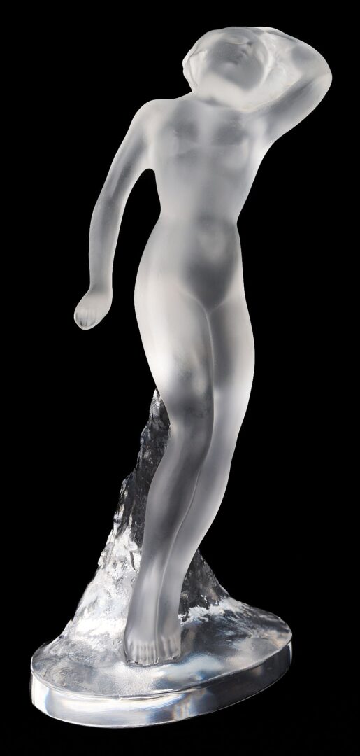 Lot 333: 5  Lalique Crystal Nude Sculptures incl. Seasons