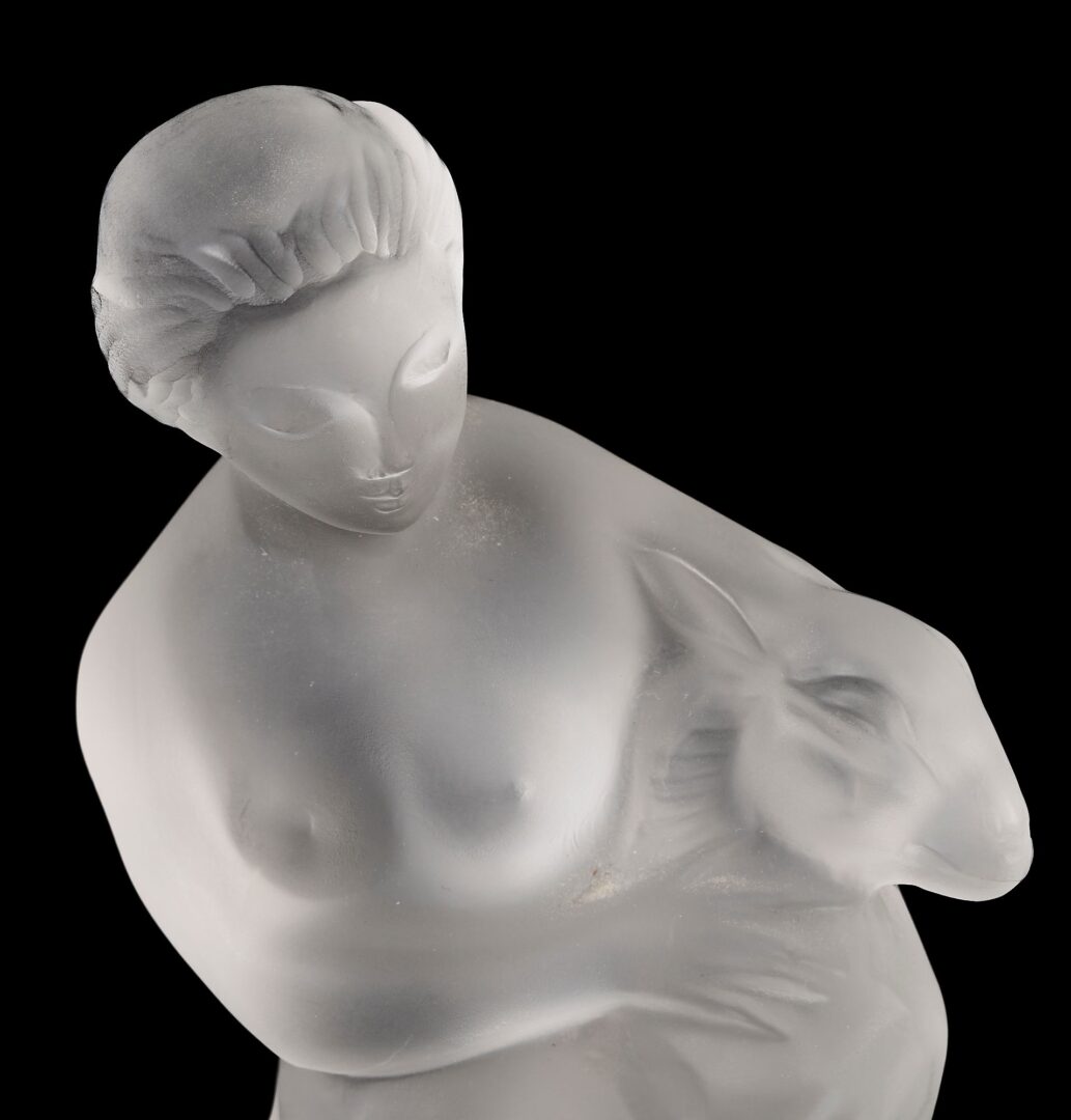 Lot 333: 5  Lalique Crystal Nude Sculptures incl. Seasons