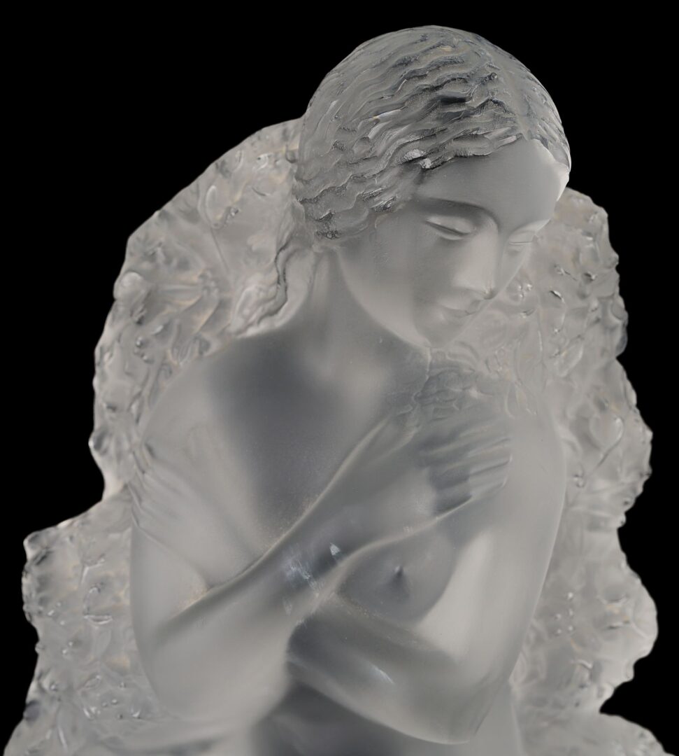 Lot 333: 5  Lalique Crystal Nude Sculptures incl. Seasons