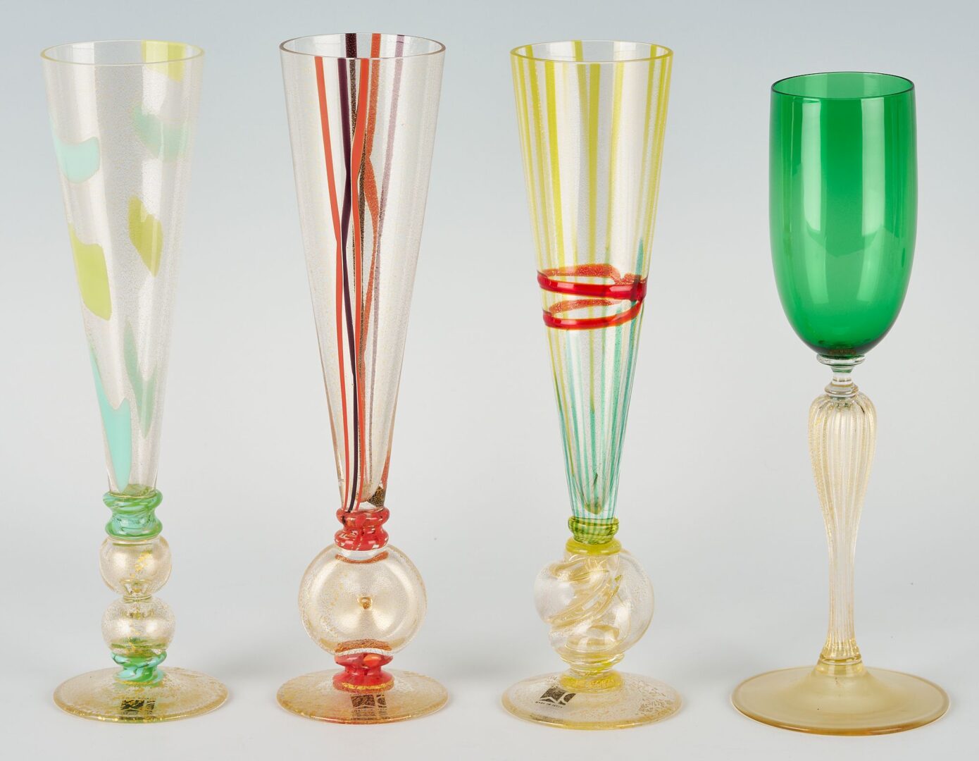 Lot 334: Eight (8) Italian Art Glass Pieces, incl. Murano