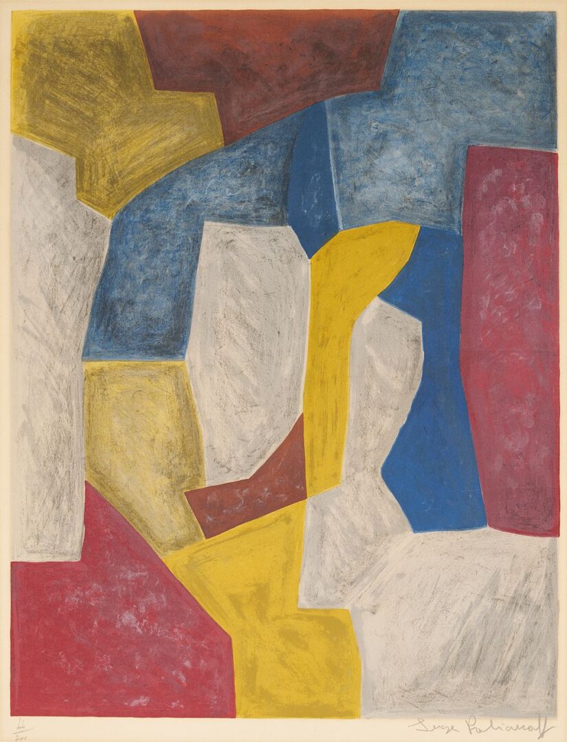 Lot 355: Serge Poliakoff Abstract Lithograph, 1959