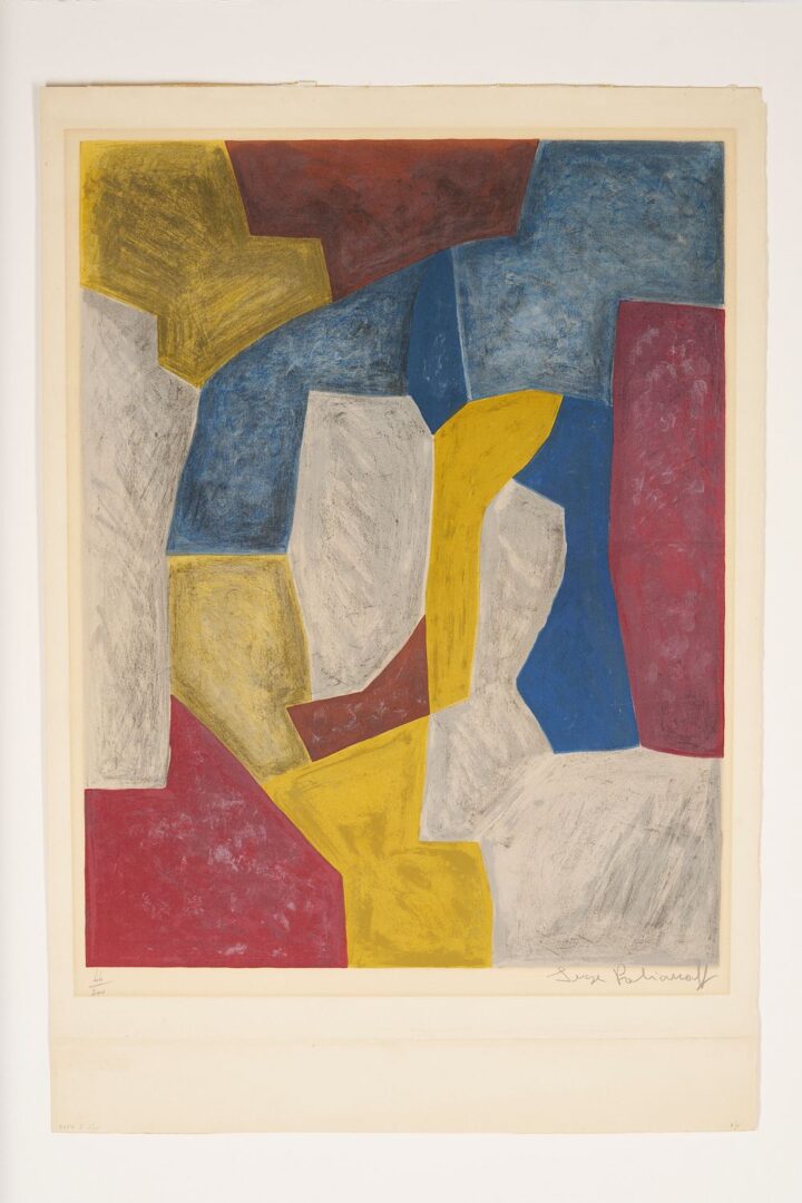 Lot 355: Serge Poliakoff Abstract Lithograph, 1959