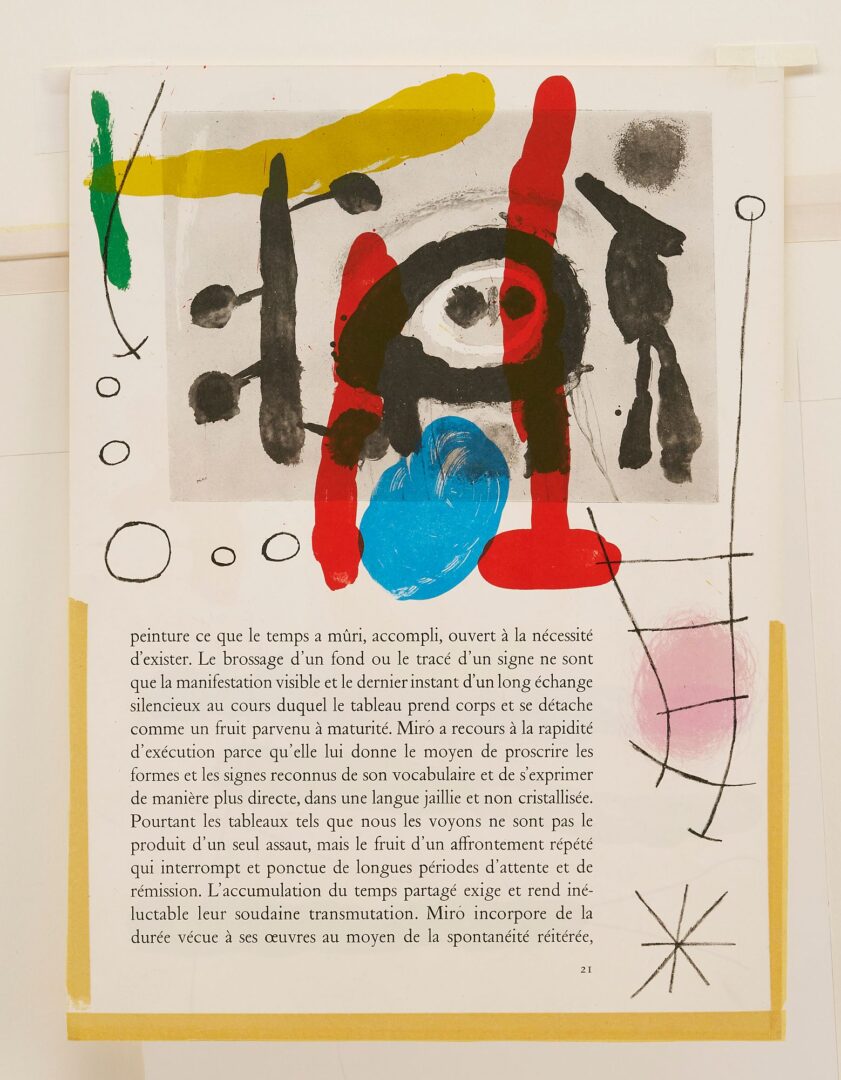 Lot 359: 2 Miro Lithographs, Derriere le Miroir 151-152, 1965, & Les Revolutions, 1975