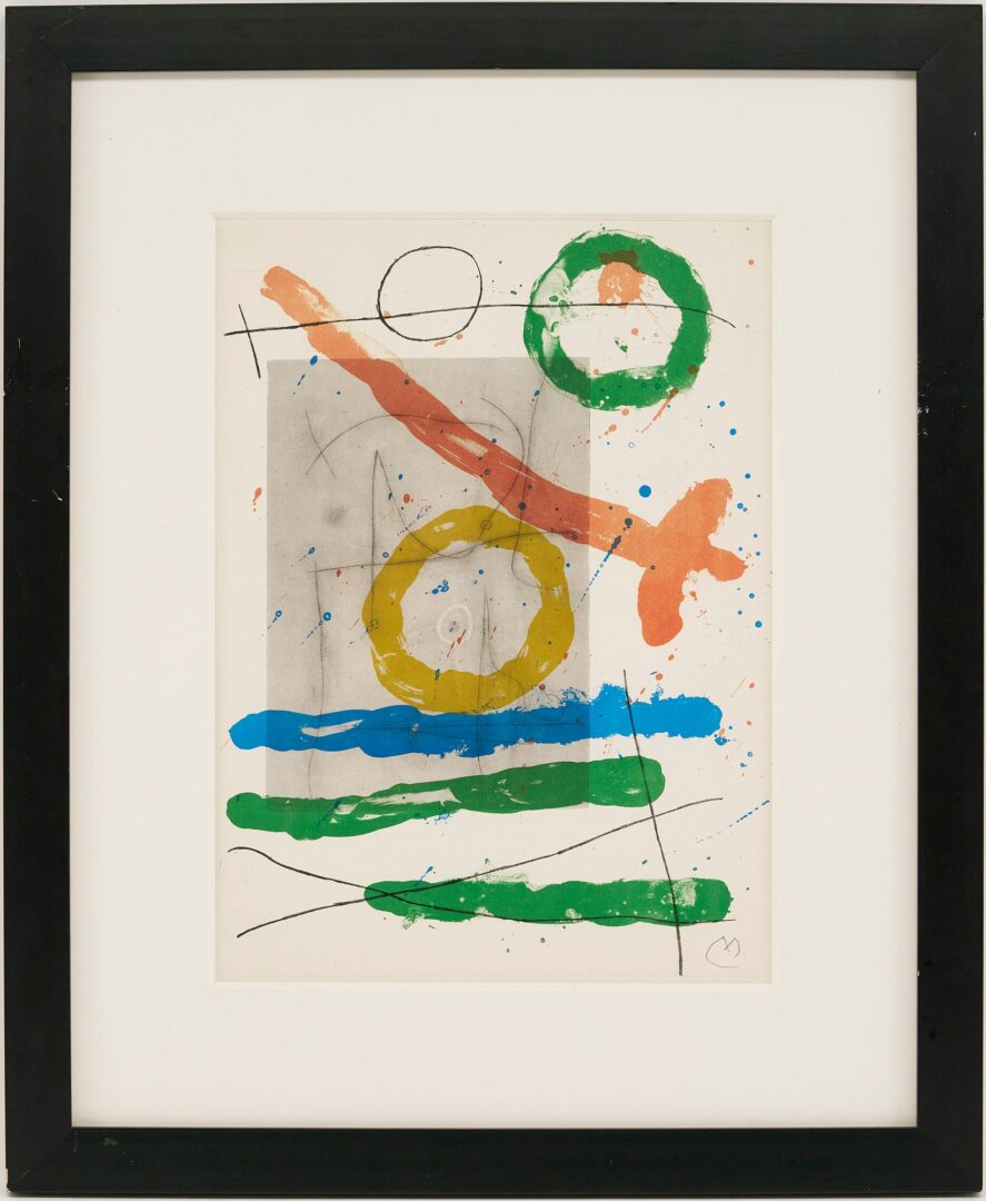 Lot 359: 2 Miro Lithographs, Derriere le Miroir 151-152, 1965, & Les Revolutions, 1975