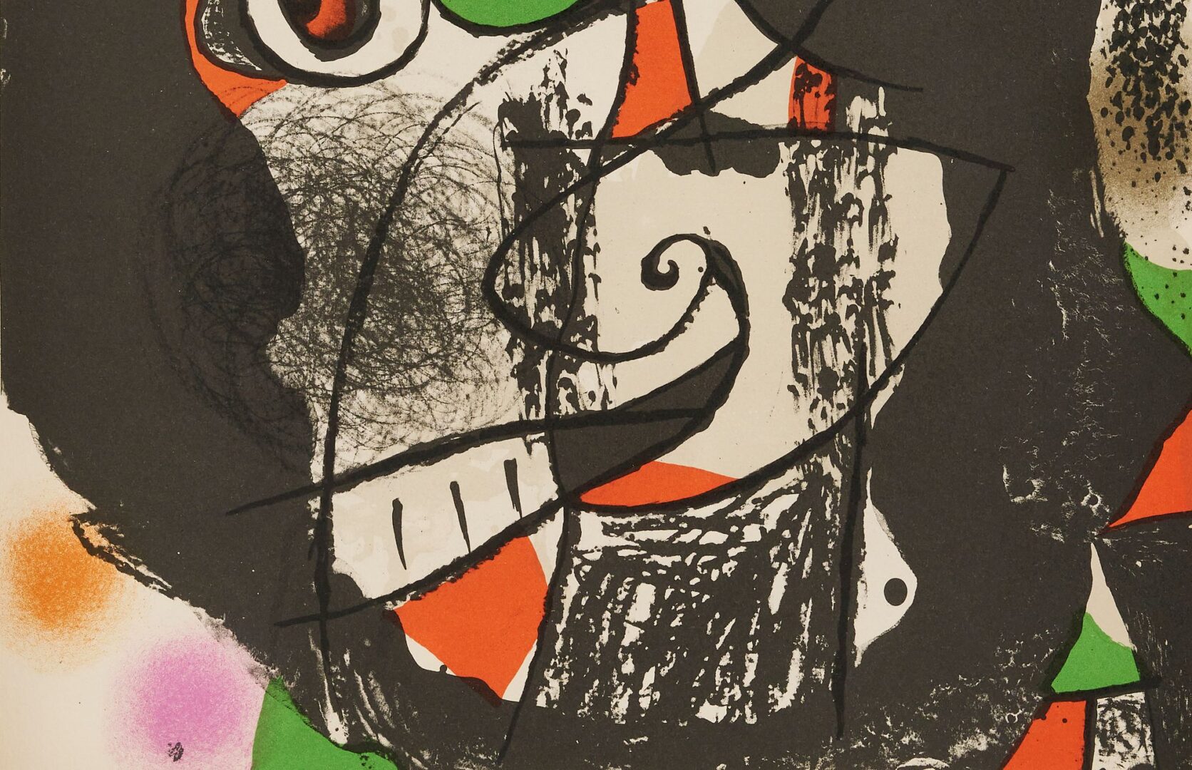 Lot 359: 2 Miro Lithographs, Derriere le Miroir 151-152, 1965, & Les Revolutions, 1975