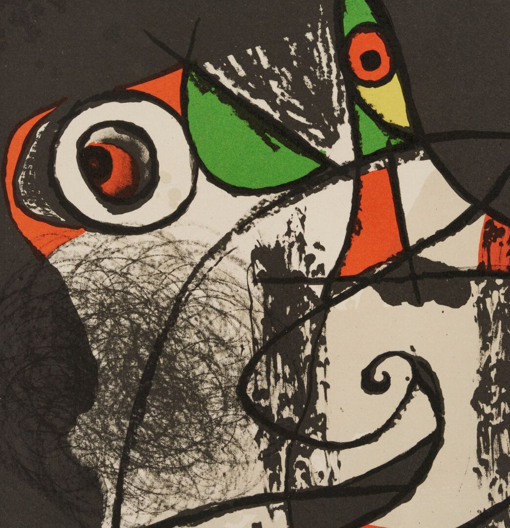 Lot 359: 2 Miro Lithographs, Derriere le Miroir 151-152, 1965, & Les Revolutions, 1975