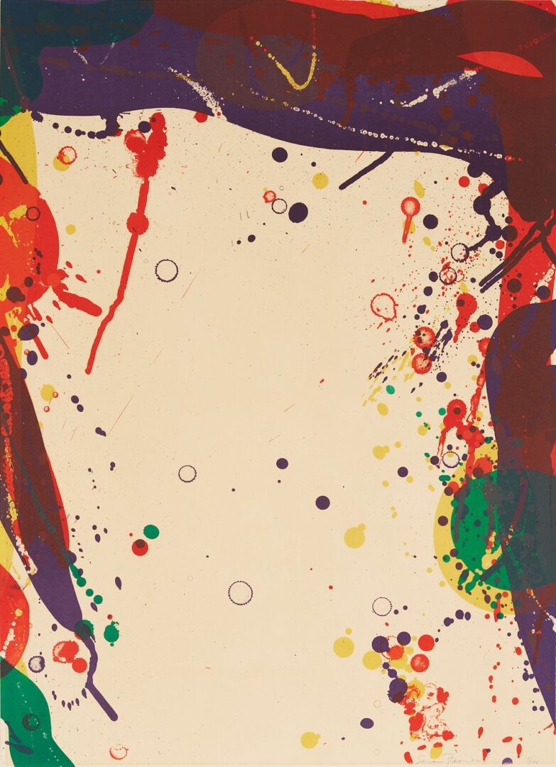 Lot 361: Sam Francis Abstract Lithograph, 1968