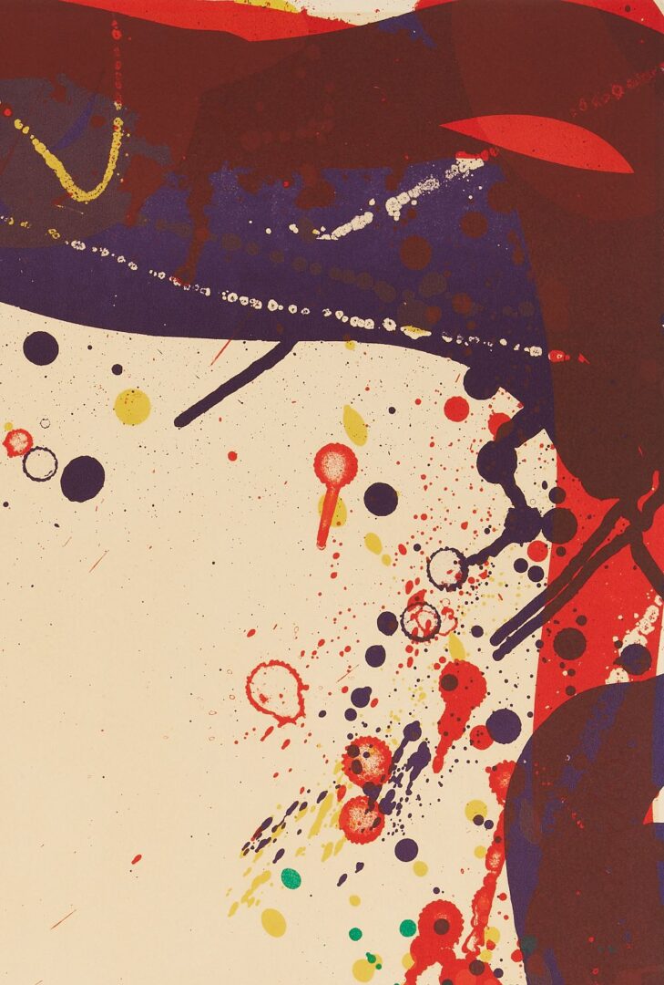 Lot 361: Sam Francis Abstract Lithograph, 1968