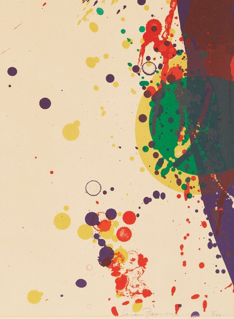 Lot 361: Sam Francis Abstract Lithograph, 1968