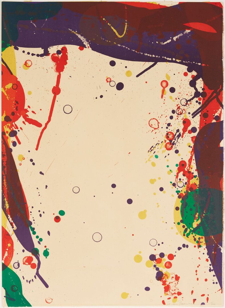 Lot 361: Sam Francis Abstract Lithograph, 1968