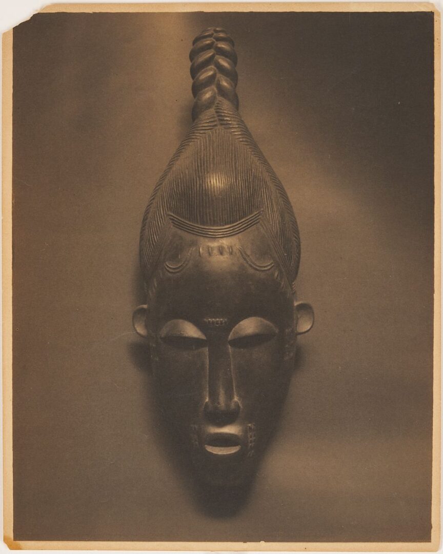 Lot 369: Alfred Stieglitz Photograph, Guro Mask, c. 1914