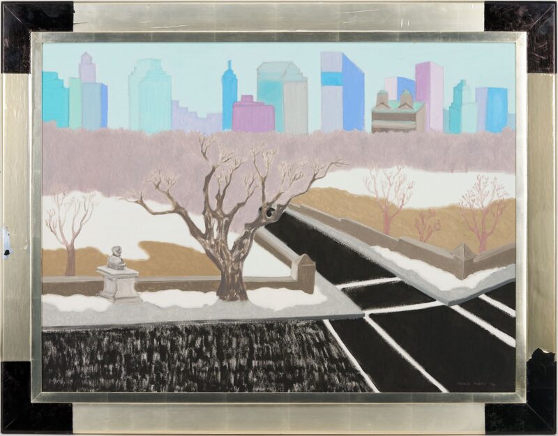 Lot 371: Large March Avery O/C, Central Park, NYC, 1996