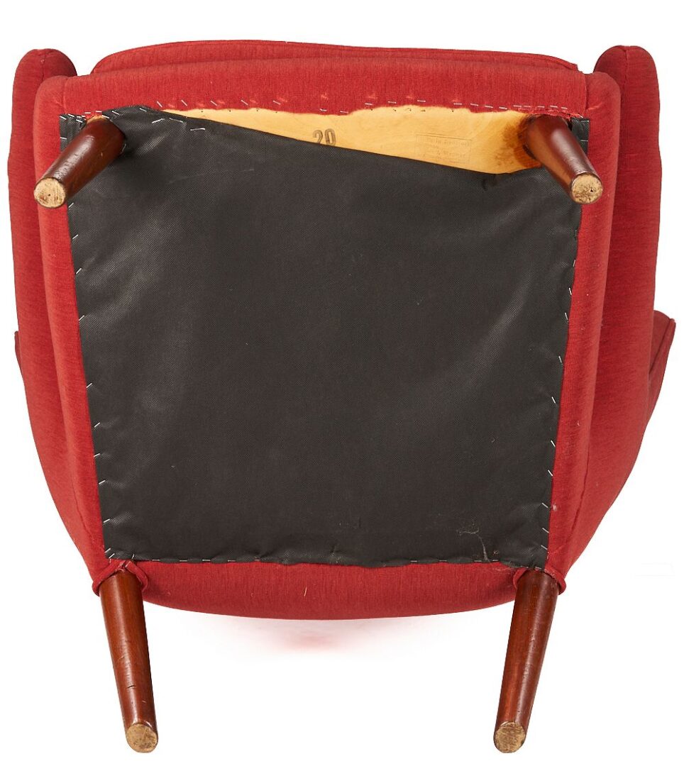 Lot 381: Hans Wegner Papa Bear Chair & Ottoman, 1950s