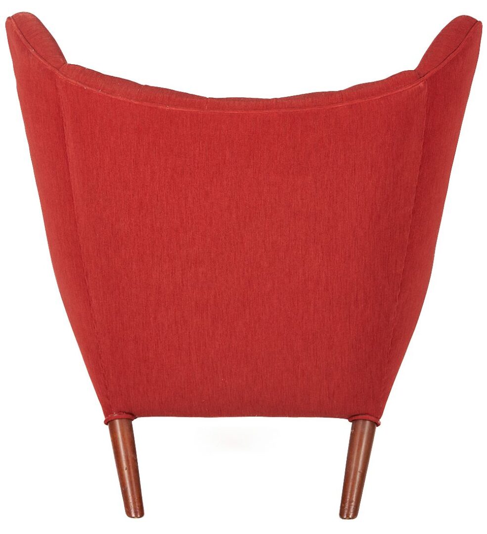 Lot 381: Hans Wegner Papa Bear Chair & Ottoman, 1950s