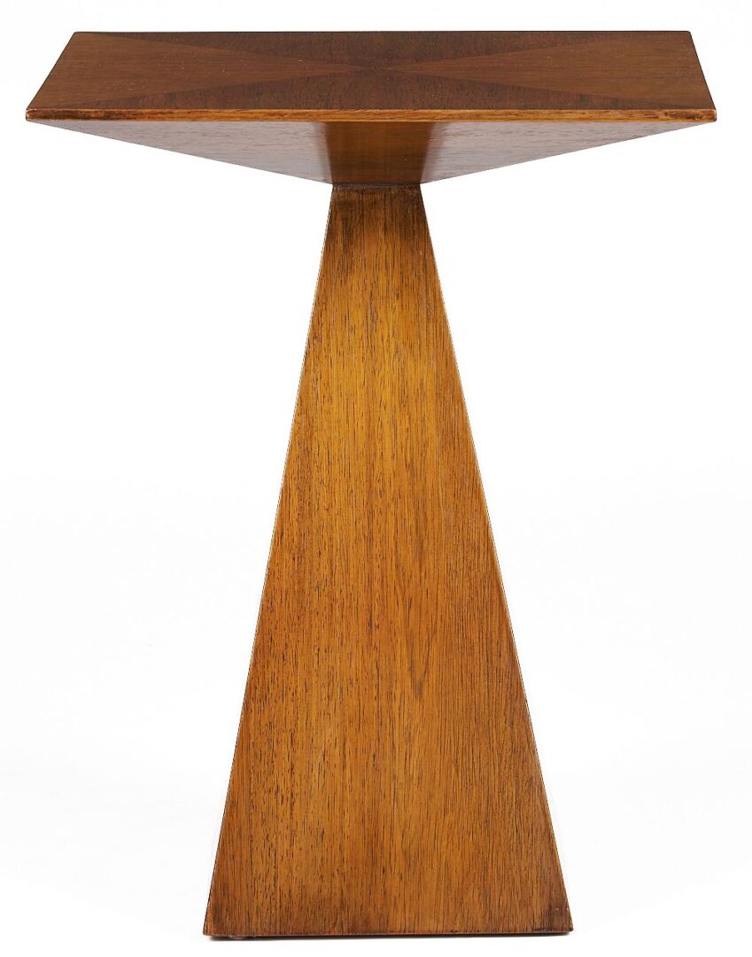 Lot 386: Prism Side Table with Square Base attrib Harvey Probber