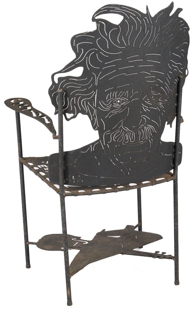 Lot 387: Ries Niemi Albert Einstein Portrait Chair