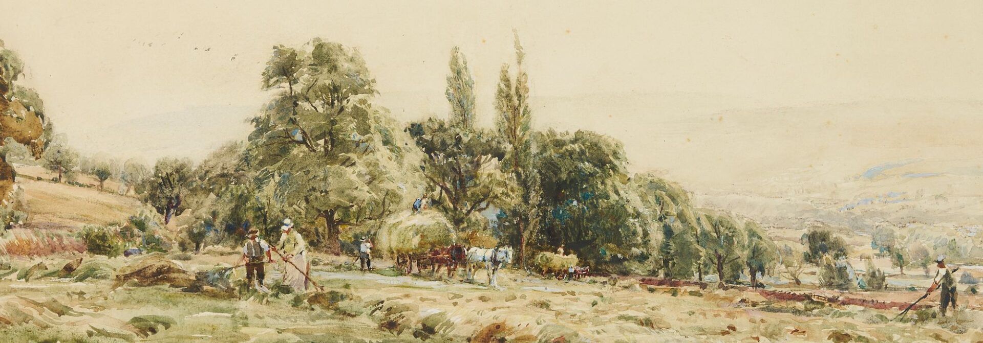 Lot 400: Herbert Royle Watercolor Landscape