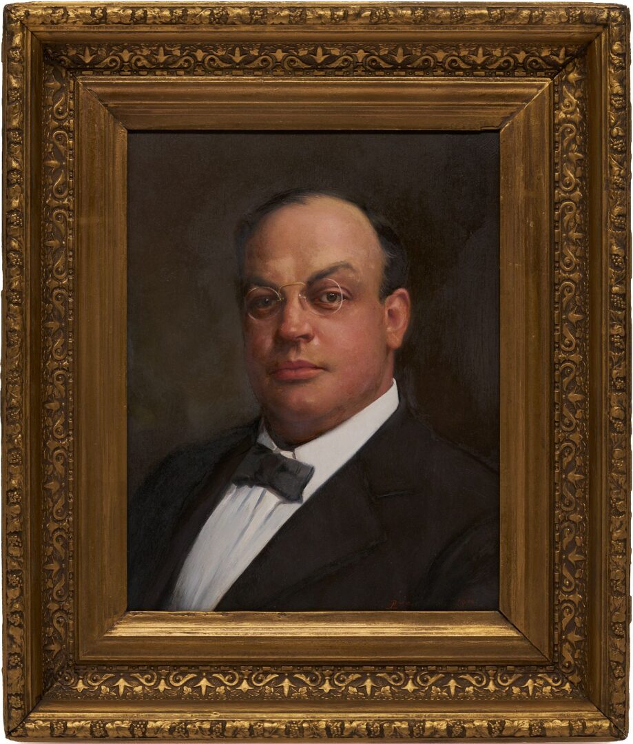 Lot 411: Lloyd Branson O/B Portrait, J.P. Cobb of Huntington, NY