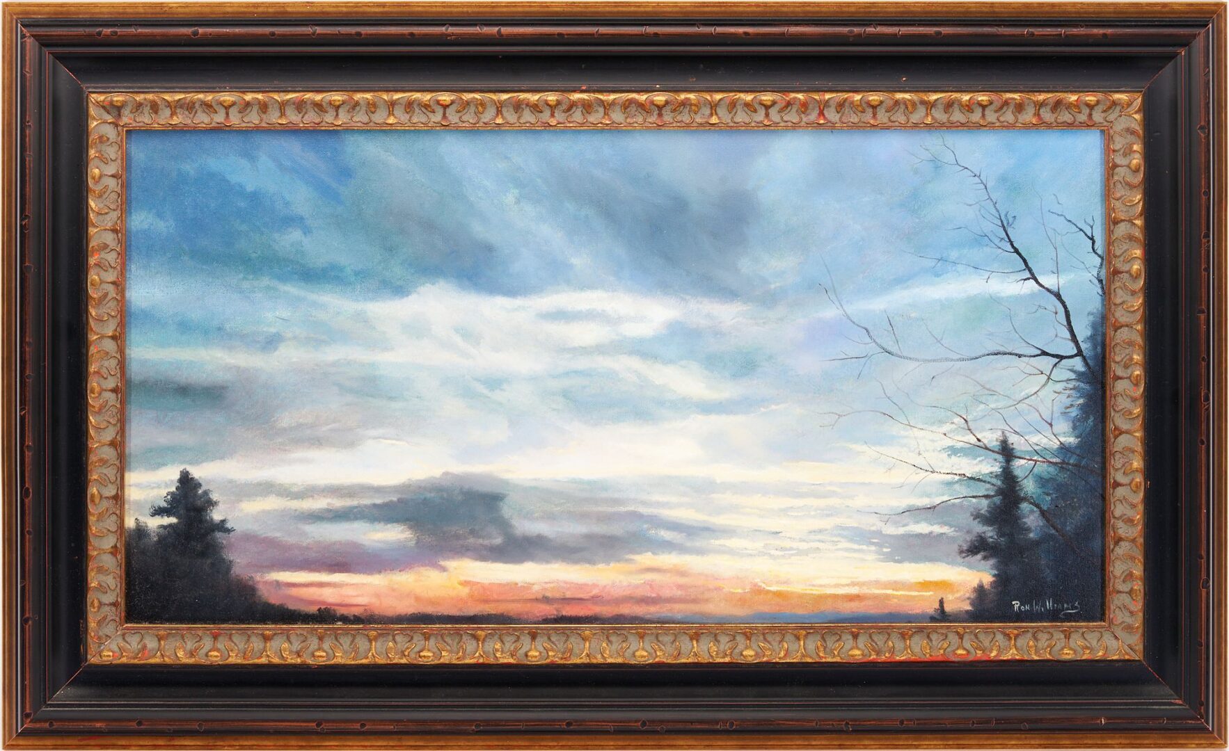 Lot 418: Ron Williams Framed Oil Painting