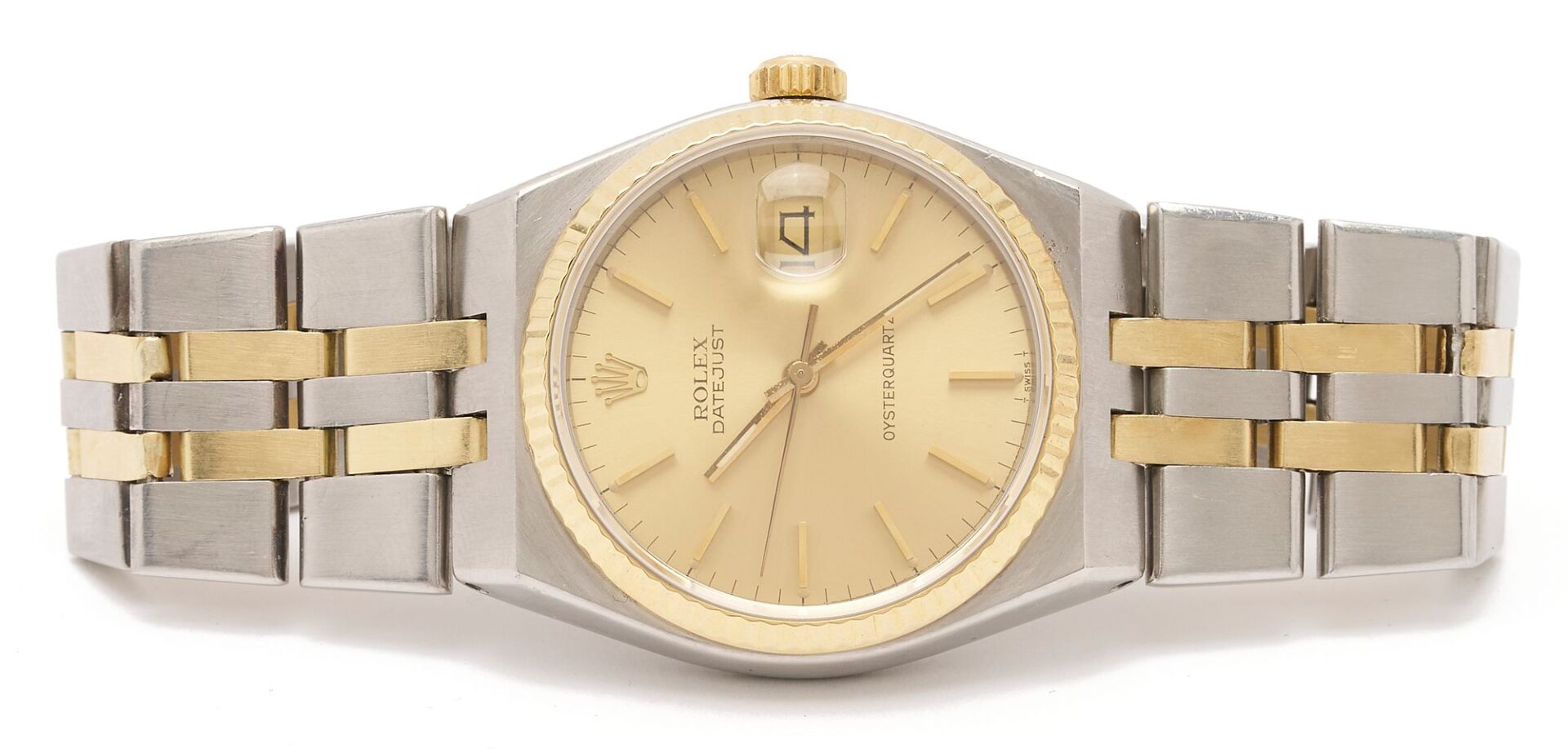 Lot 42: Men'sÂ Rolex Datejust Oyster Quartz Watch