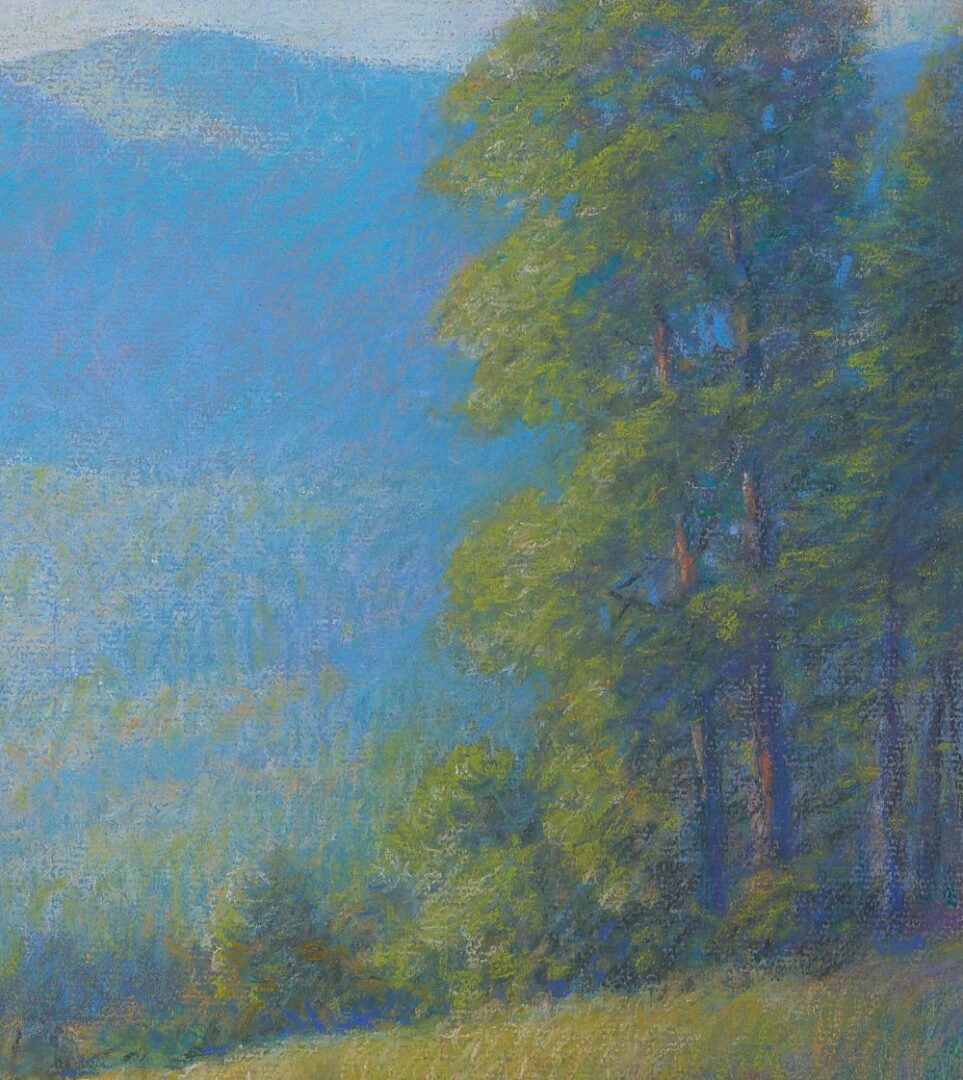 Lot 431: Fred Reich Pastel North Carolina Mountain Landscape