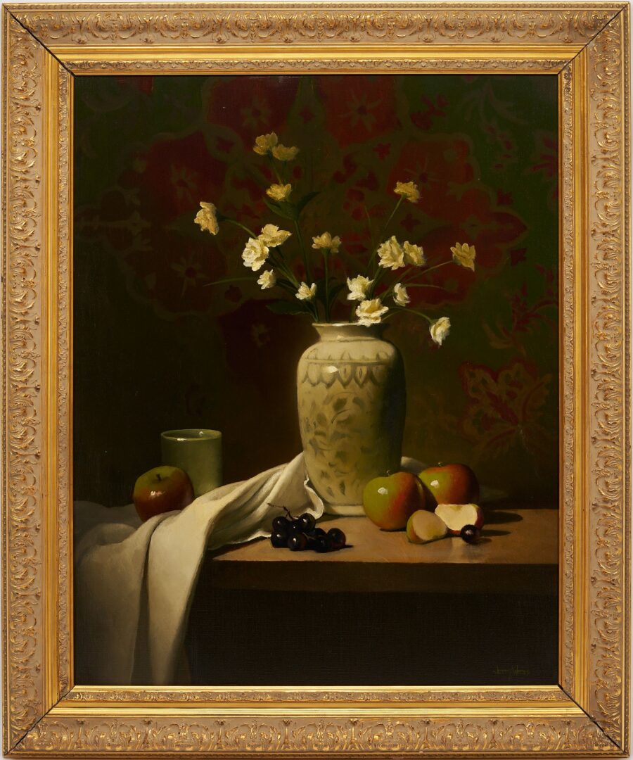 Lot 433: Jerry Weers O/C Still Life, Fruits & Flowers